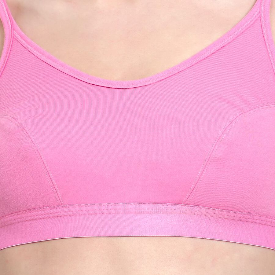 Ladies' Non-Padded Bra, Pink, large image number null